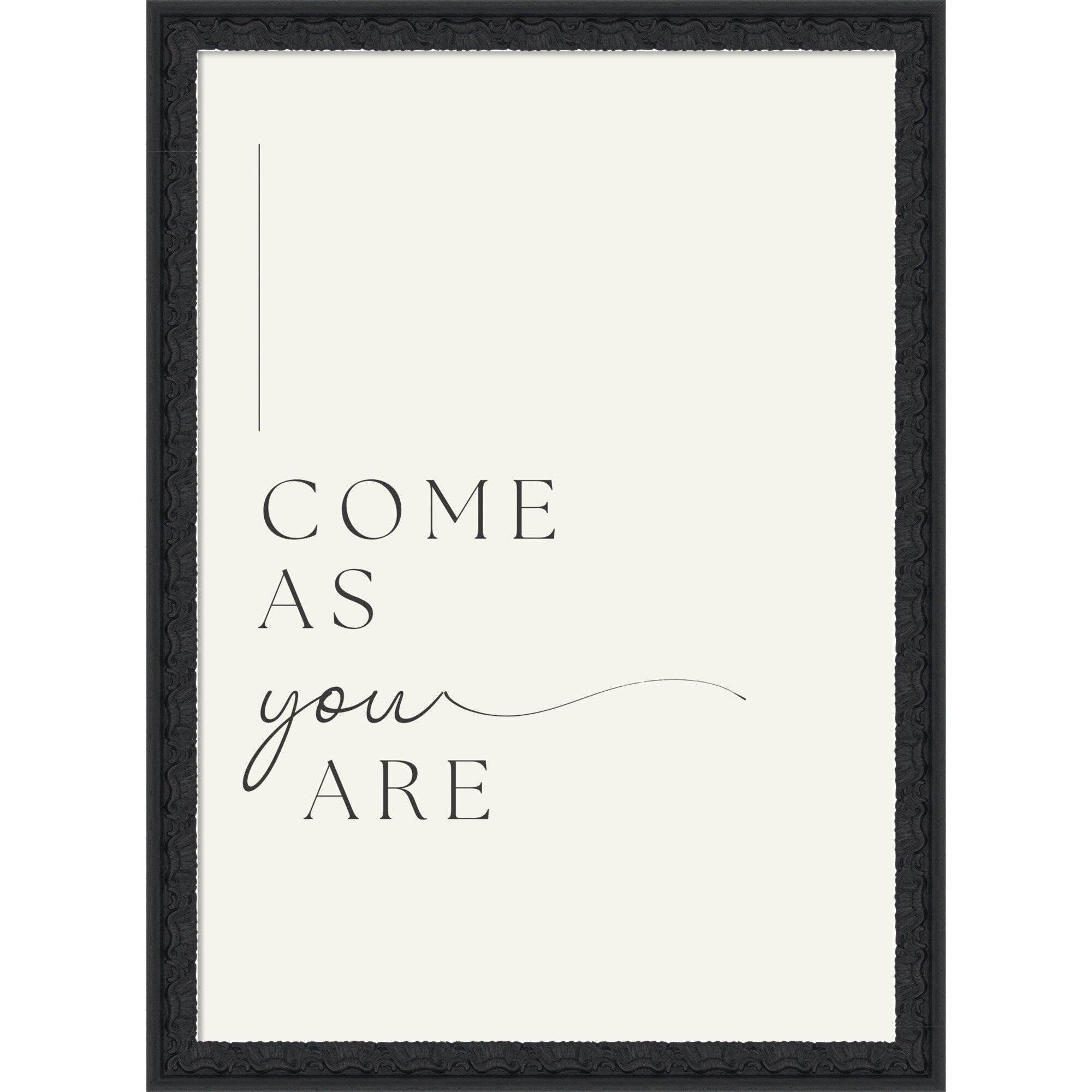 Come As You Are Scripture By Art Of Living Framed Mounted Canvas Wall Art Print