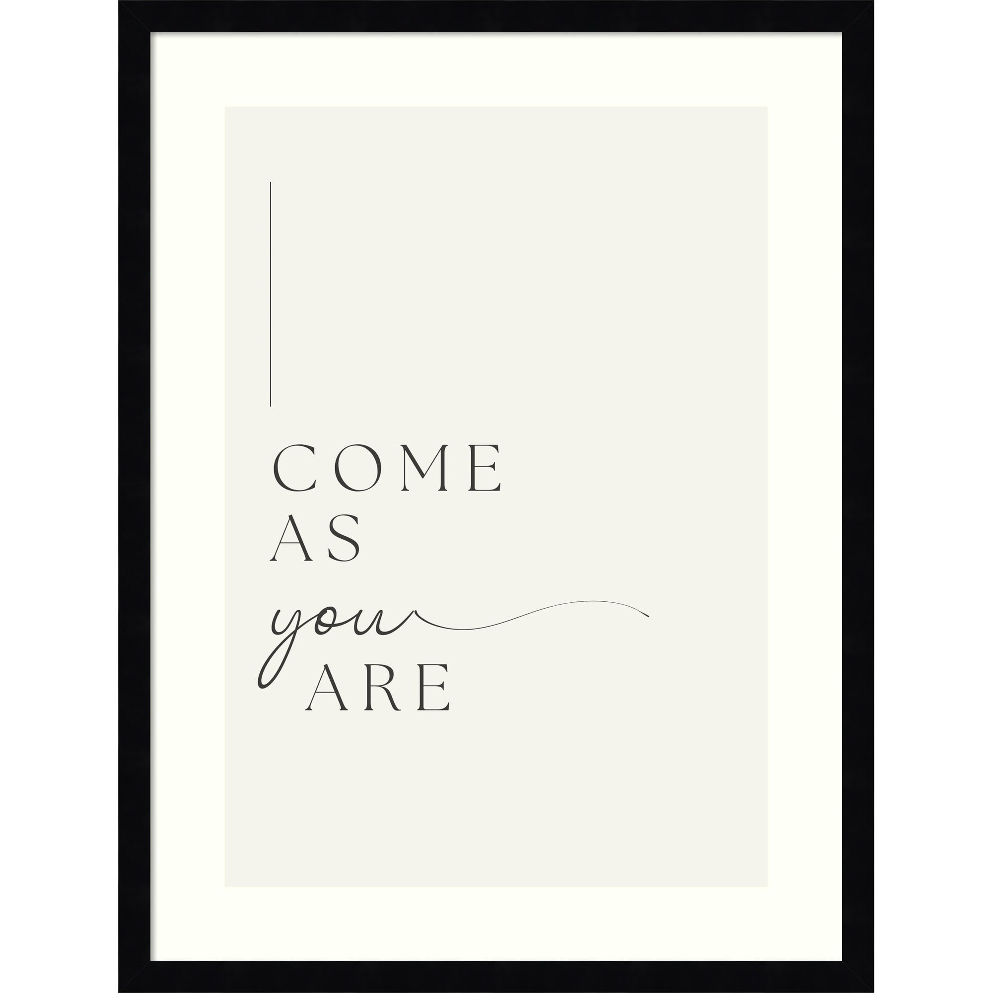 Come As You Are Scripture By Art Of Living Wood Framed Wall Art Print