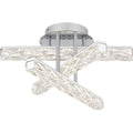 Comet Led Semi Flush Mount In Polished Chrome