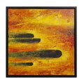 Comet Yellow Flare Hand Painted Original Art