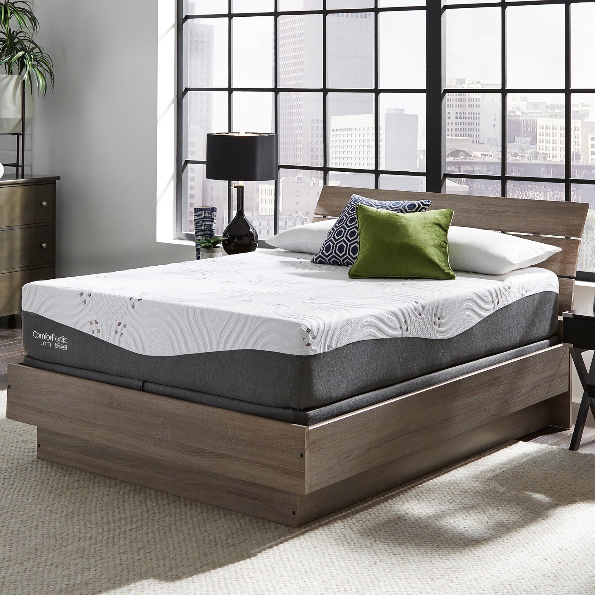 Comforpedic Loft From Beautyrest 12 Inch Queen Size Nrgel Memory Foam Mattress Set