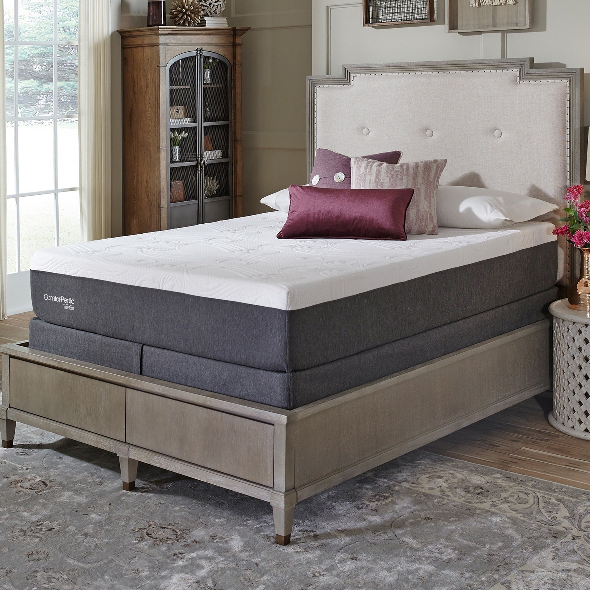 Comforpedic From Beautyrest 12 Inch Queen Size Nrgel Mattress Set