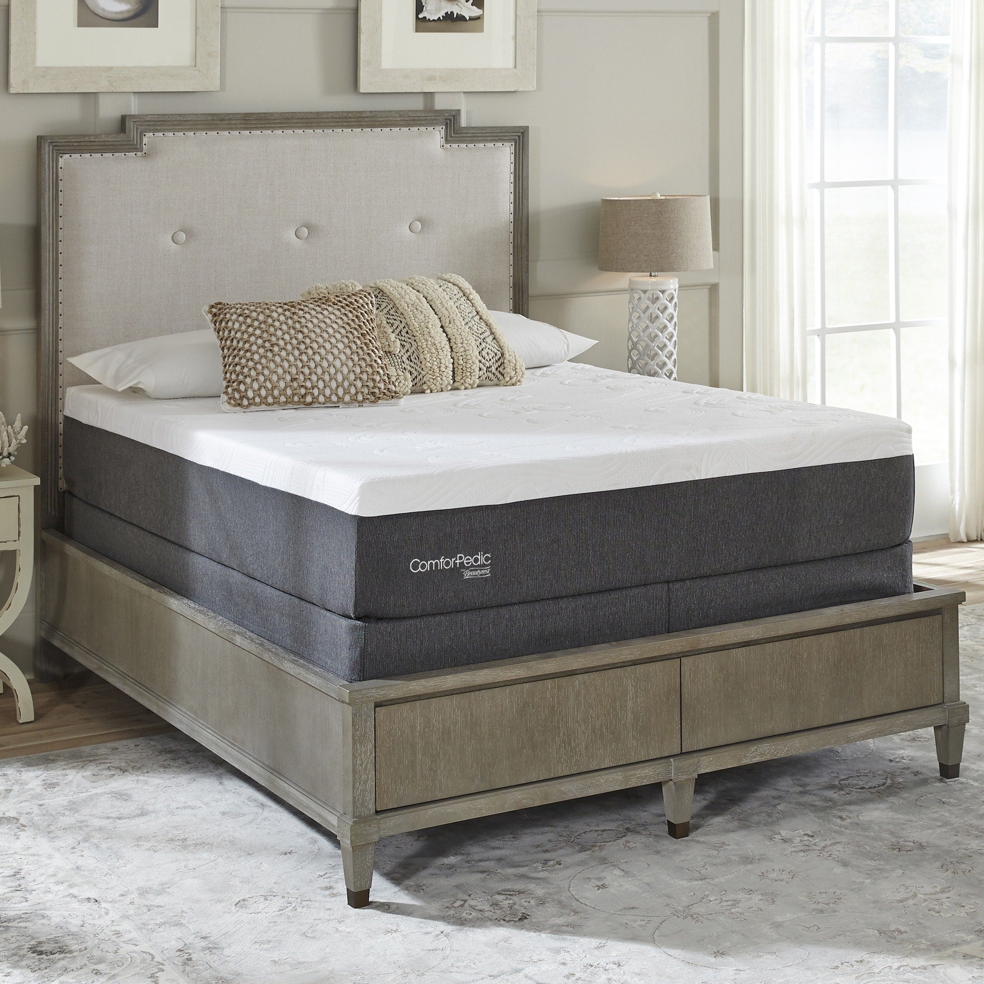 Comforpedic From Beautyrest 14 Inch Queen Size Nrgel Mattress Set