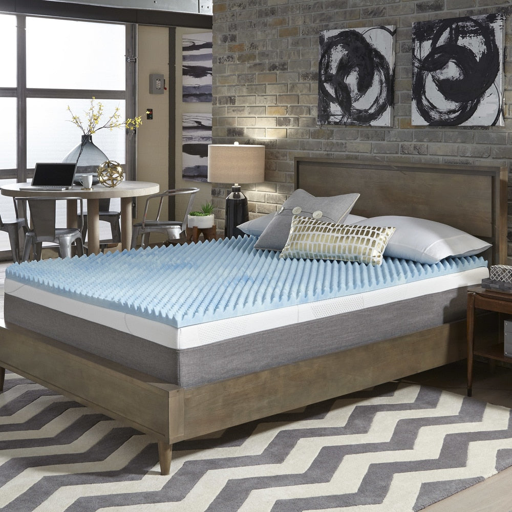 Comforpedic Loft From Beautyrest 2 Inch Sculpted Gel Memory Foam Mattress Topper