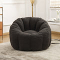 Comfortable Bean Bag Chair Dark Gray Sofa Chair With Armrests Leisure Chair Lounge Chair Upholstered Chair