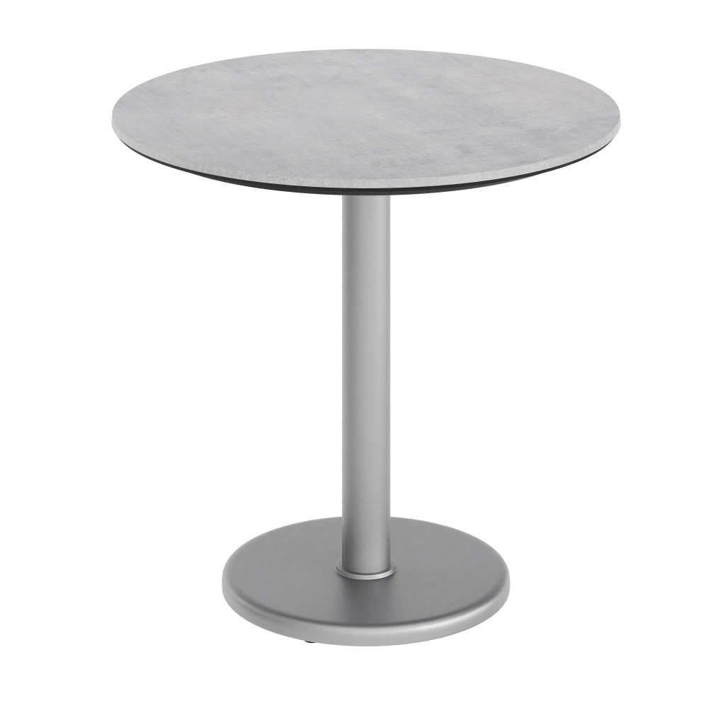 Commercial All Weather Hpl Tabletop With Round Base