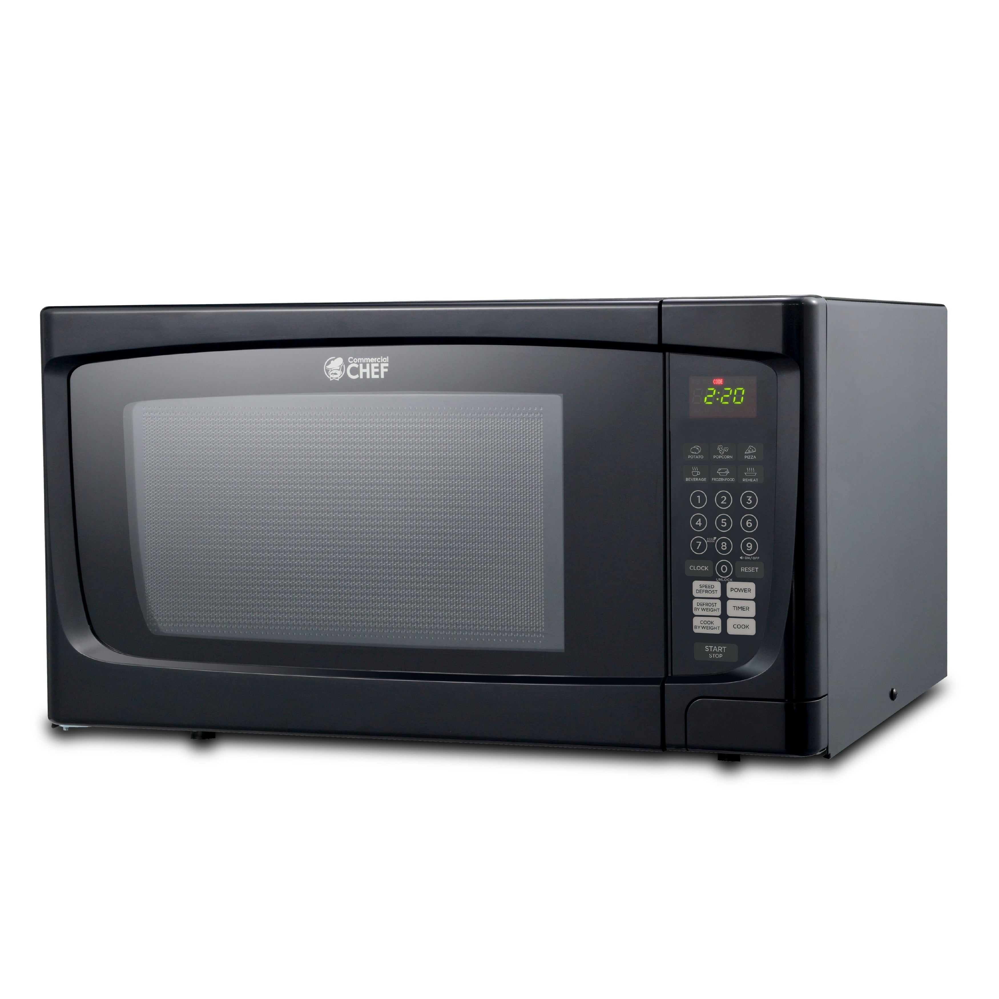 1.6 Cu. Ft. Countertop Microwave Black