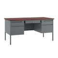 Commercial Double Pedestal Desk With Locking Drawers