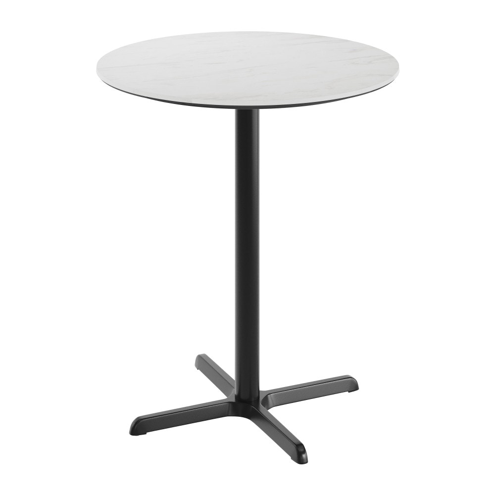 Commercial Hpl Tabletop With Bar Height Crisscross Base 36 W X 36 D X 42 H