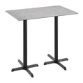Commercial Hpl Tabletop With Bar Height Crisscross Base 48 W X 30 D X 42 H