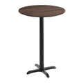 Commercial Hpl Tabletop With Bar Height Crisscross Base