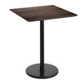 Commercial Hpl Tabletop With Bar Height Round Base 36 W X 36 D X 42 H
