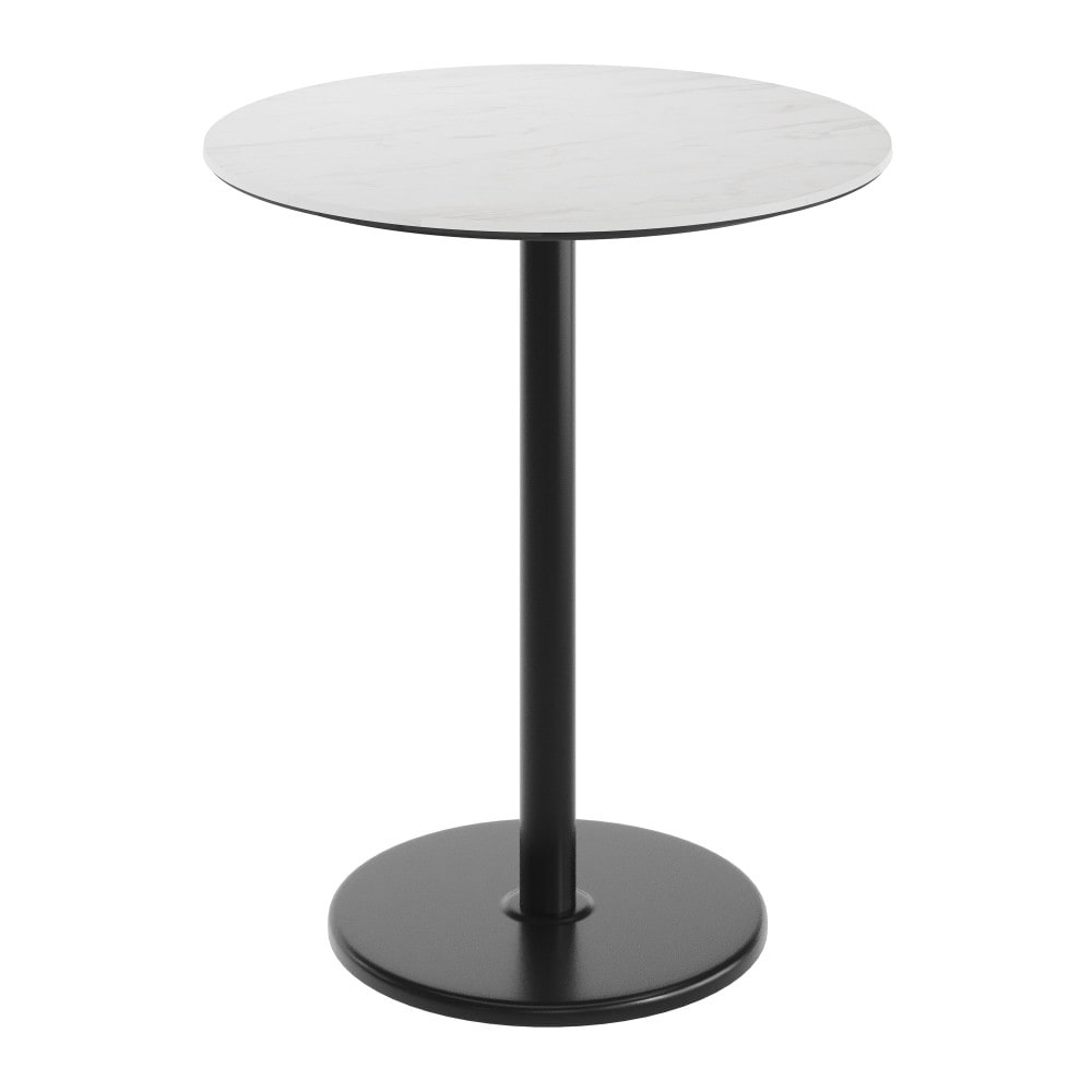 Commercial Hpl Tabletop With Bar Height Round Base 36 W X 36 D X 42 H