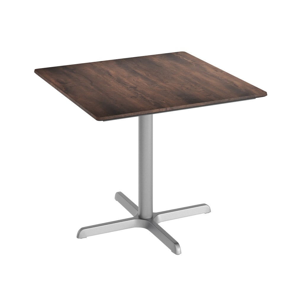 Commercial Hpl Tabletop With Table Height Crisscross Base