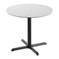 Commercial Hpl Tabletop With Table Height Crisscross Base 36 W X 36 D X 29.5 H