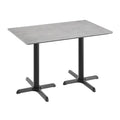 Commercial Hpl Tabletop With Table Height Crisscross Base 48 W X 30 D X 29.5 H