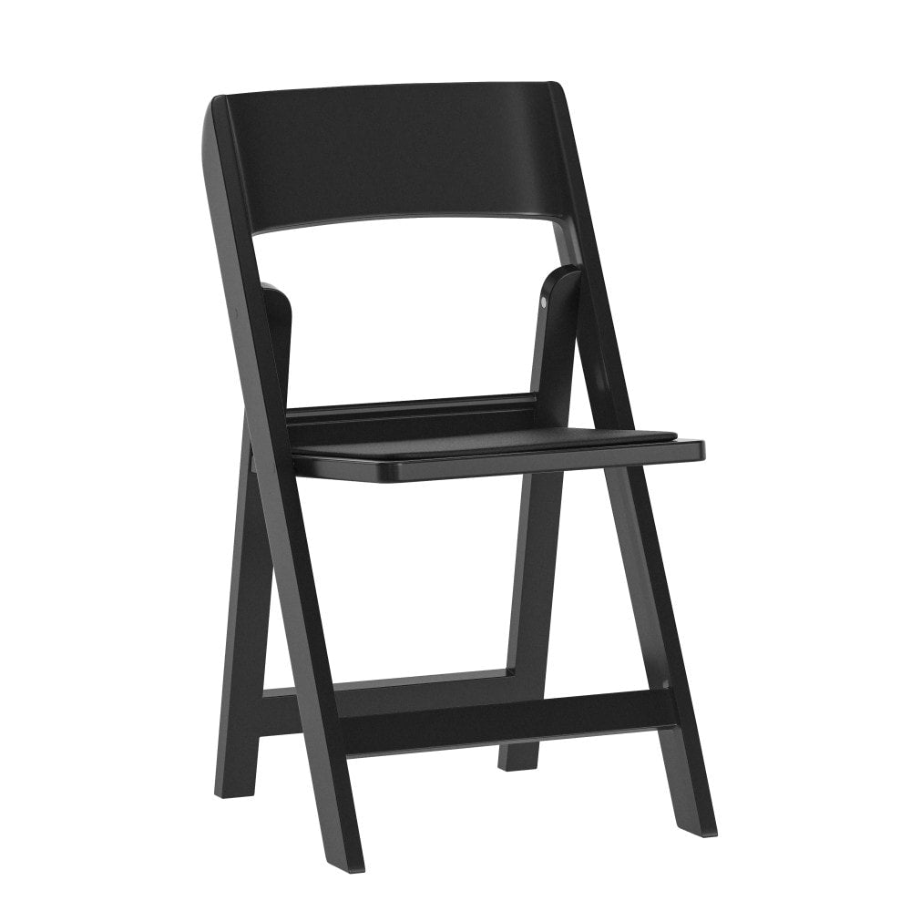 Commercial Resin Folding Event Chair With Removable Vinyl Padded Seat 17.5 W X 18.25 D X 31.25 H