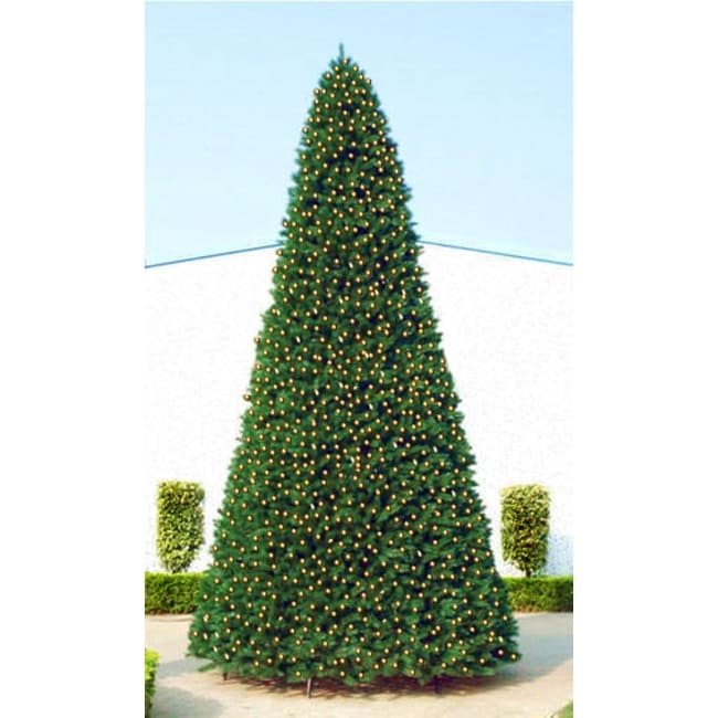 Commercial Size Pine Artificial Christmas Tree 12 Foot Clear Lights Over 10 Feet