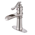 Commercial Waterfall Bathroom Sink Faucet Lavatory Deck Mount