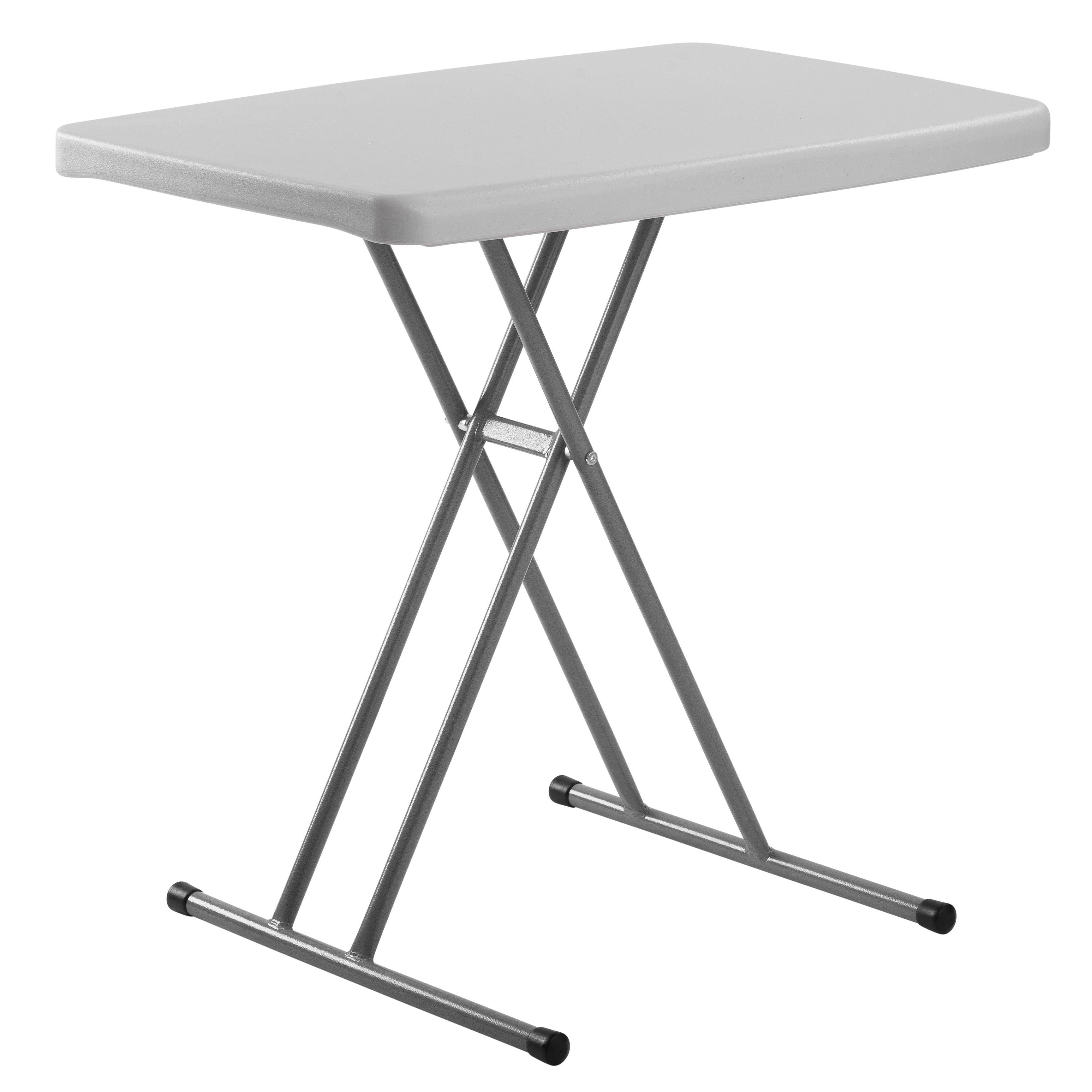 Commercialine 20 X 30 Height Adjustable Personal Folding Table Speckled Grey
