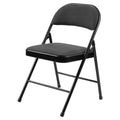 Commercialine 900 Series Fabric Padded Folding Chair Star Trail Black Pack Of 4