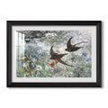 Common Swifts 1886 Bruno Liljefors Custom Framed Print