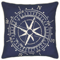 Rizzy Home Compass Print Pattern 18 Inch Decorative Throw Pillow
