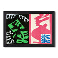 Composition Black And Red From Jazz 1947 Henri Matisse Custom Framed Canvas