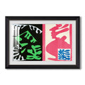 Composition Black And Red From Jazz 1947 Henri Matisse Custom Framed Print