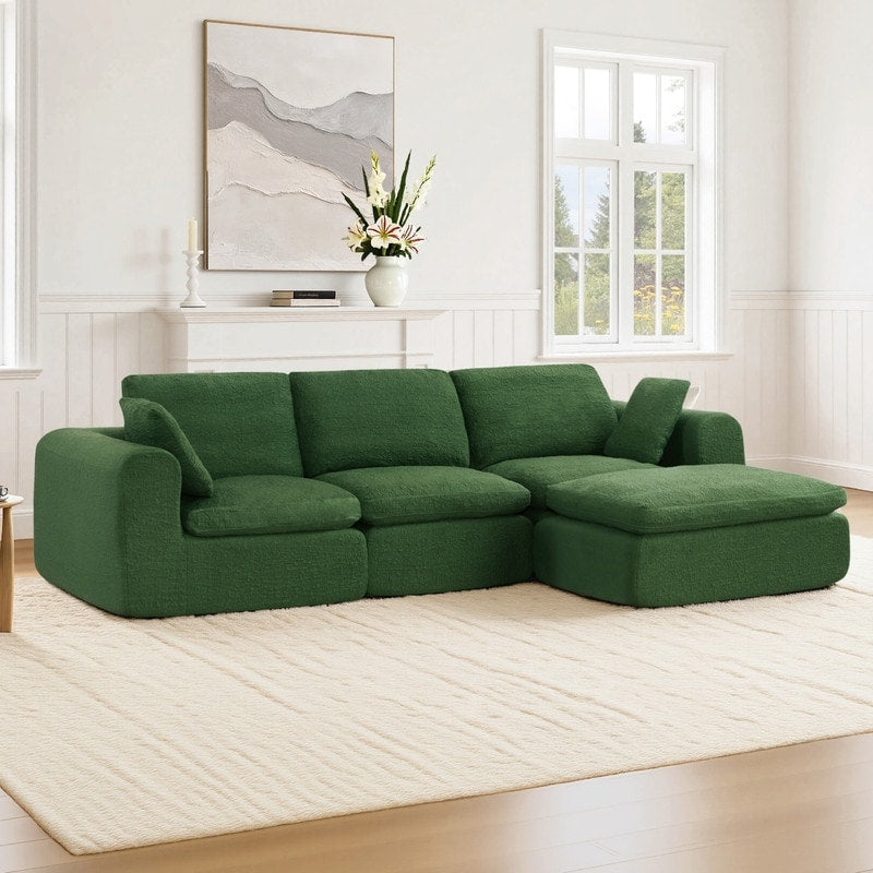 Compressed Modular Sectional Boneless Sofa For Living Room