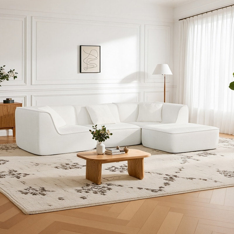 Compressed Modular Sectional Boneless Sofa For Living Room