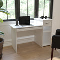Lancaster Home Contemporary Wood Computer Desk With Shelf