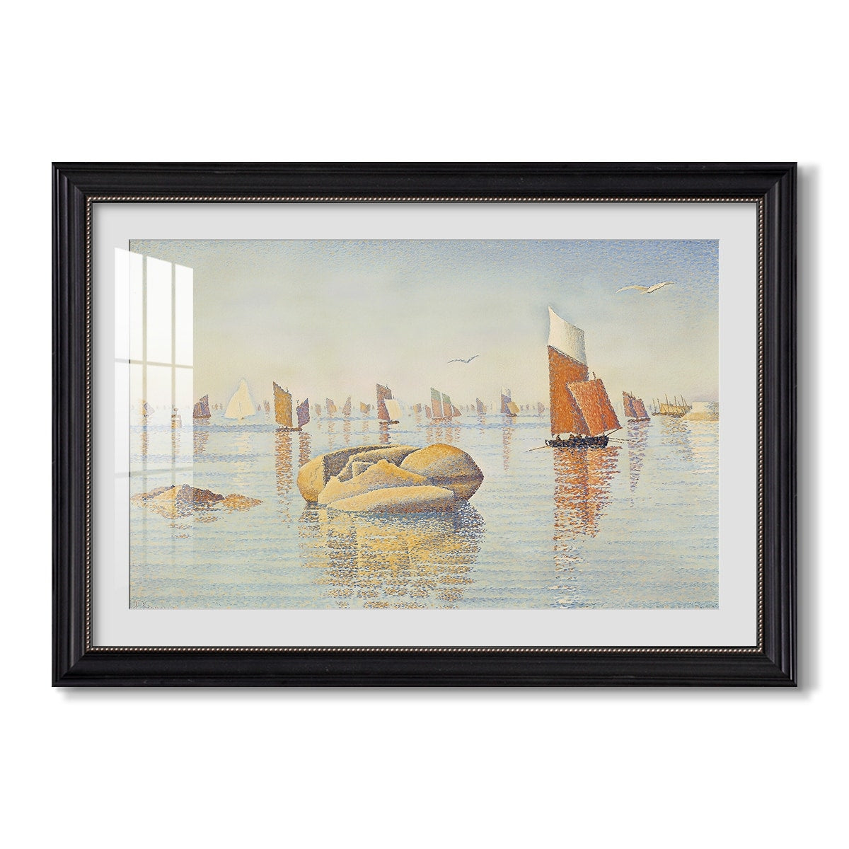 Concarneau Quiet Morning Opus 219 1891 Paul Signac Custom Framed Print