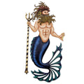 Conch King Triton Steel Wall Sculpture
