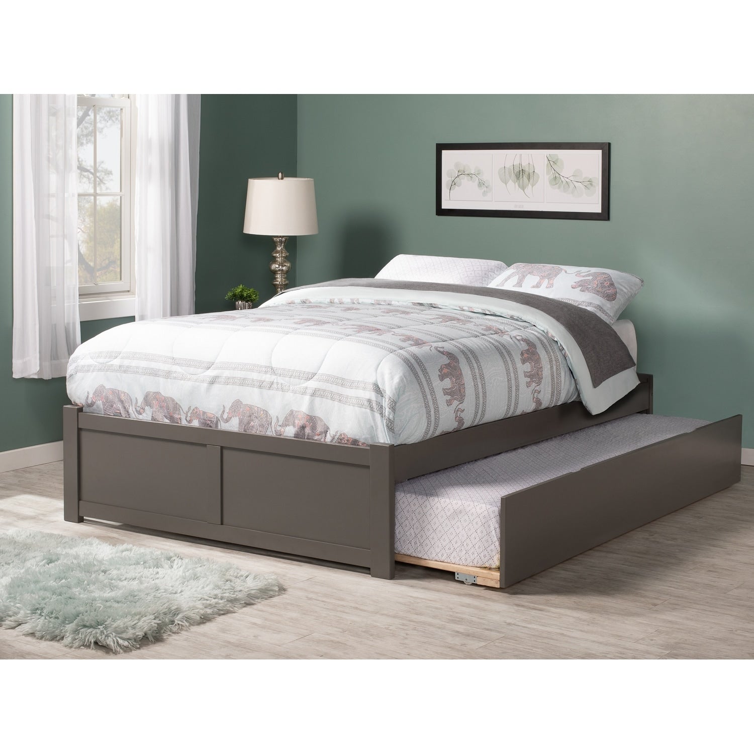 Concord Bed With Footboard And Twin Extra Long Trundle
