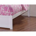 Atlantic Concord White Twin With Urban Trundle