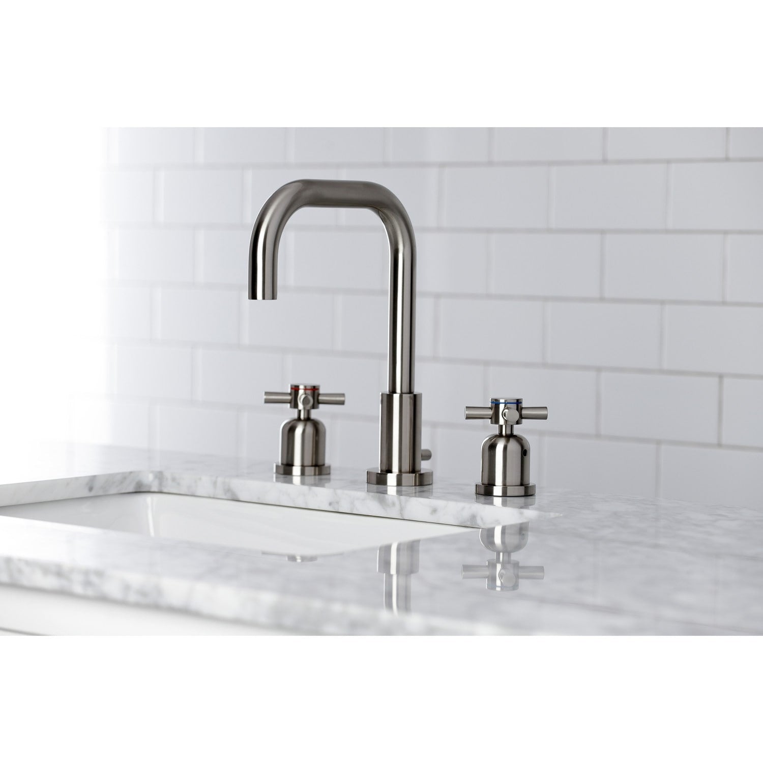 Concord Widespread Bathroom Faucet With Brass Pop Up