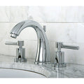 Concord Widespread Chrome Finish Brass Bathroom Faucet