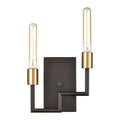 Congruency 8 High 2 Light Sconce Oil Rubbed Bronze 8 Inch Tall