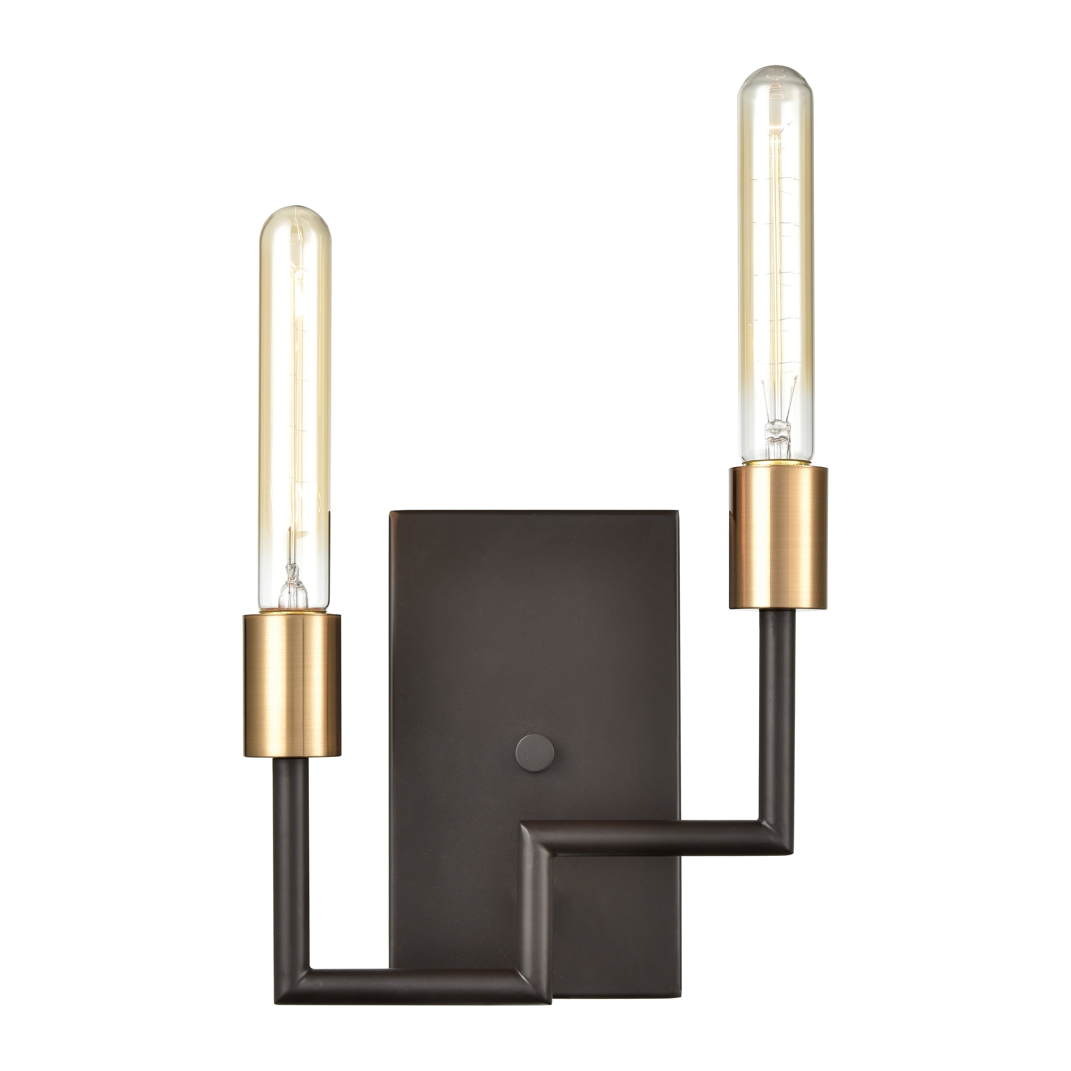 Congruency 8 High 2 Light Sconce Oil Rubbed Bronze 8 Inch Tall