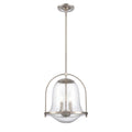 Connection 12 Inch Wide 2 Light Pendant In Satin Nickel 12In W X 12In D X 14In H