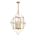 Connexions 16 Inch Wide 4 Light Chandelier In Gold Leaf