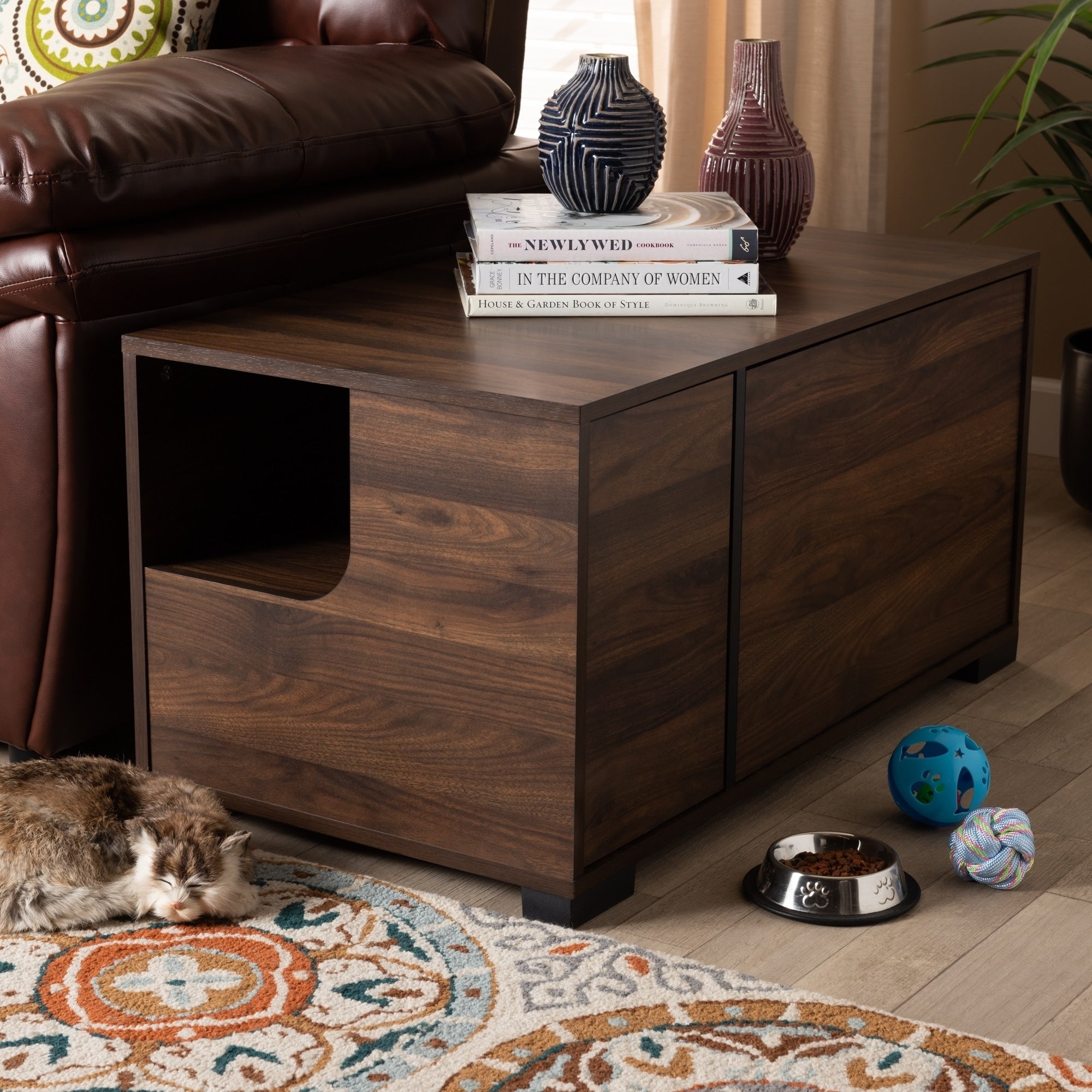Carson Carrington Vansjarv 2 Door Cat Litter Box Cover House