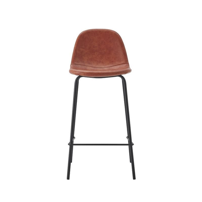 Connor Upholstered Counter Stool With Metal Base Set Of 2