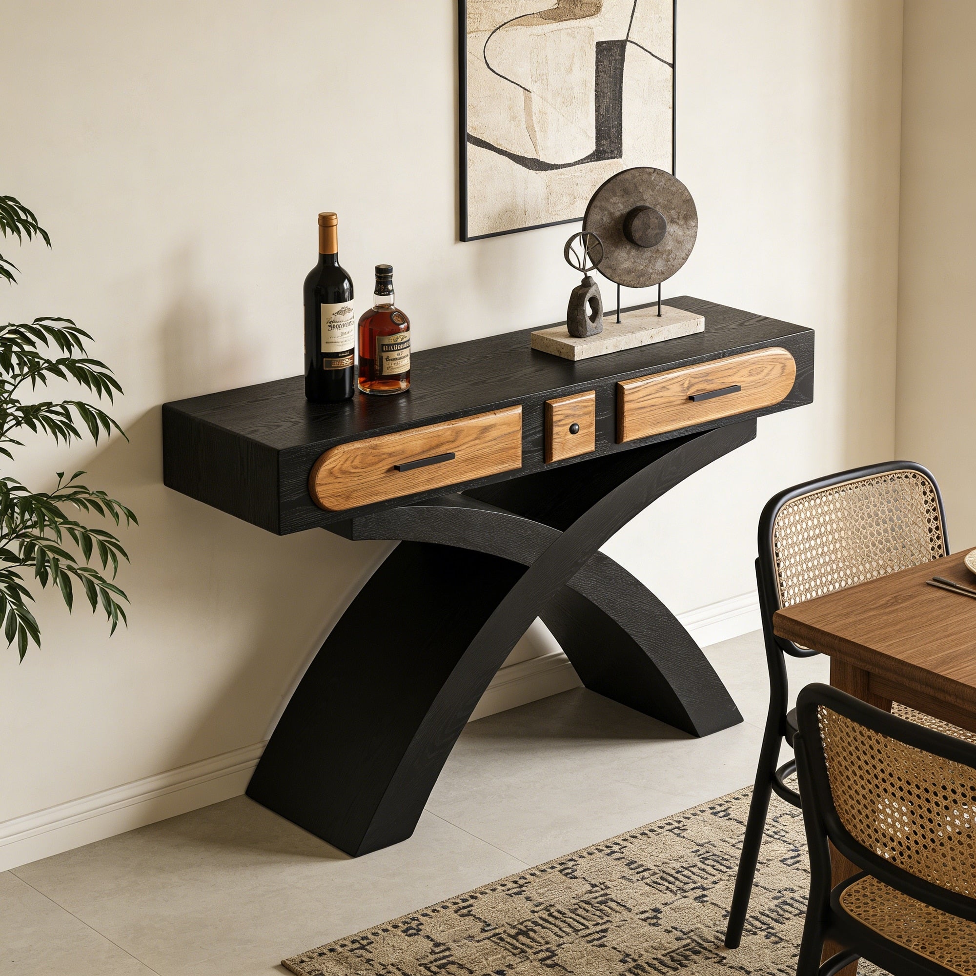Console Table Center Table With 2 Drawers Rustic Side Table Sofa Table Hallway Table Entryway Table