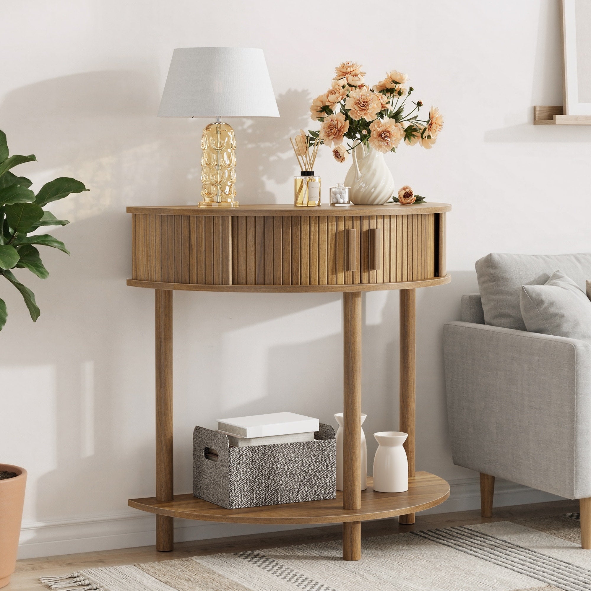 Console Table Farmhouse Sofa Table With Shelf Entryway Table Decorative Table Freestanding Hallway Table