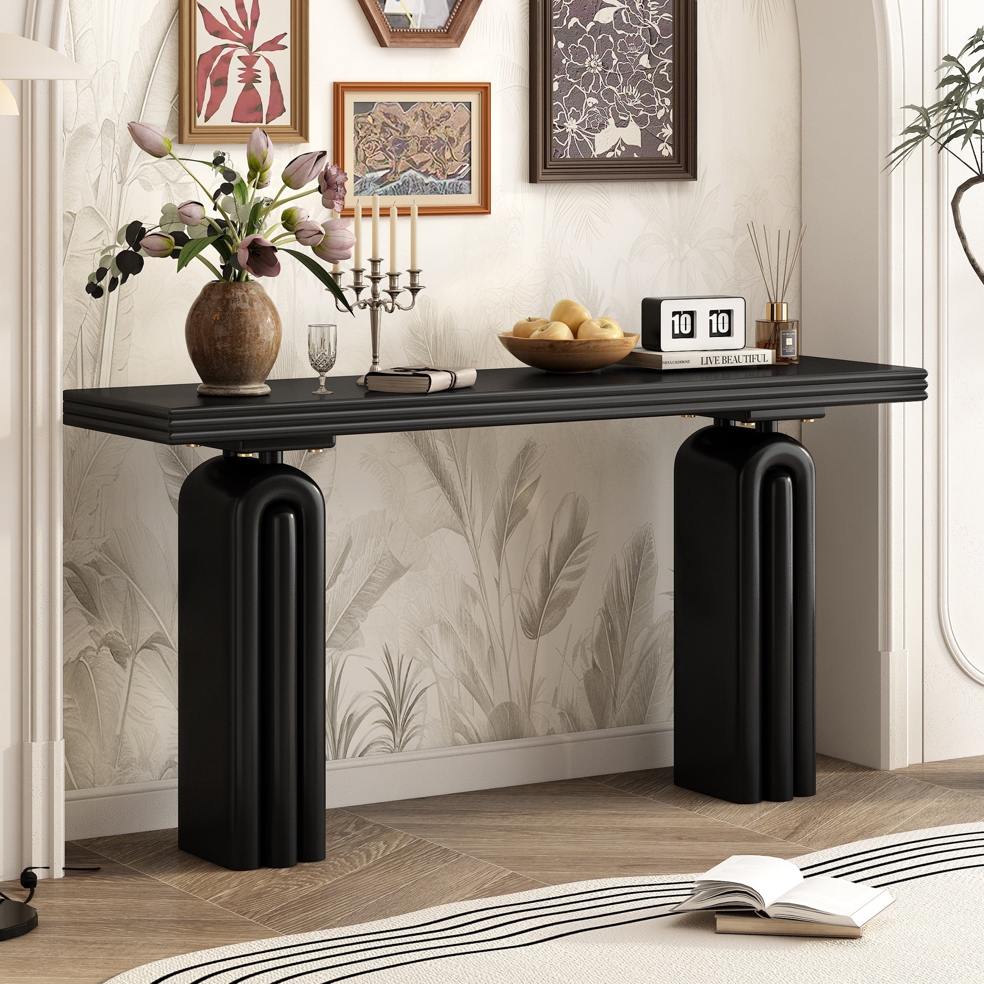Console Table Hallway Table Corridor Table For Living Room Bedroom Black Sofa Table Elegant Side Table
