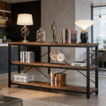 Console Table 3 Tier Hall Storage Shelf Sofa Table