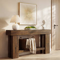 Console Table 63 Inches Sofa Table Behind Couch Long Hallway Foyer Table For Living Room