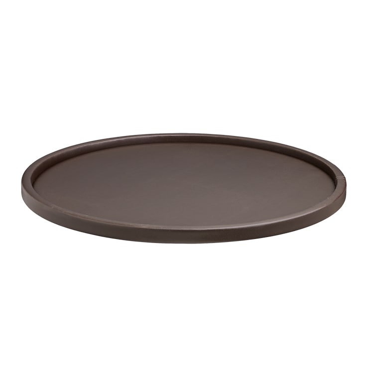 Kraftware Contempo 14 Inch Round Serving Tray With 1.5 Inch Rim